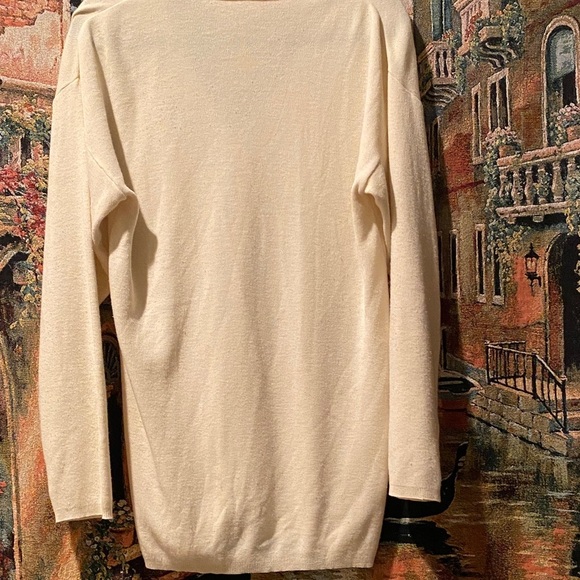 Vintage Bobbie Brooks Cream Cardigan and Separate Black Shaw - Picture 5 of 7